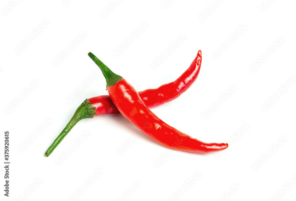 chili pepper isolated on a white background. chili pepper isolated on a white background.