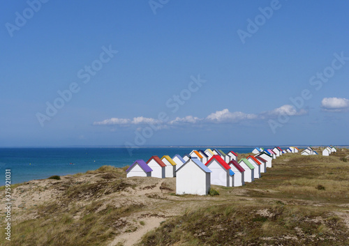Strandhütten in Gouville sur Mer