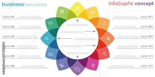 info graphic process graphic template
