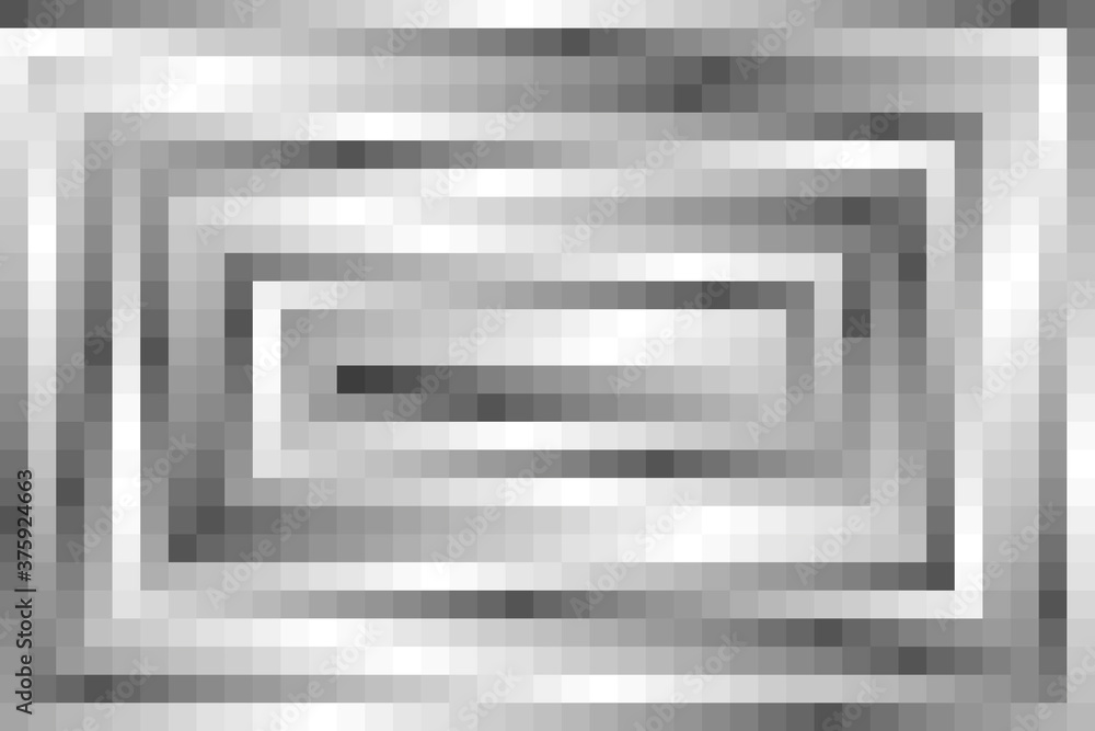 Black and white pixelated abstract background, vector illustration Black and white pixelated abstract background, vector illustration