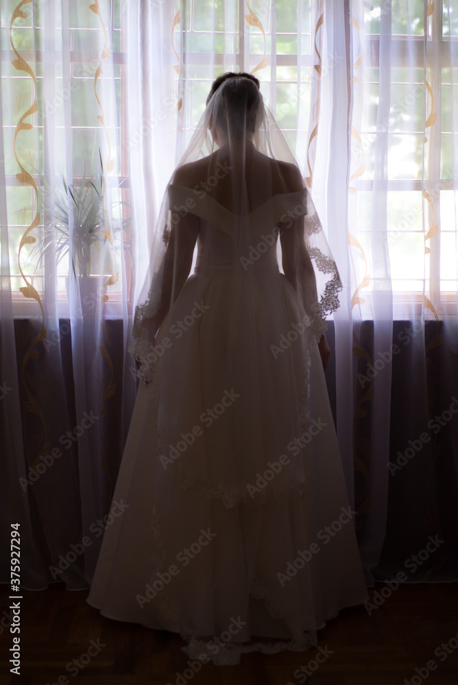 Fototapeta premium bride silhouette