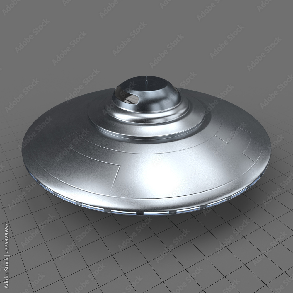 UFO Stock 3D asset | Adobe Stock