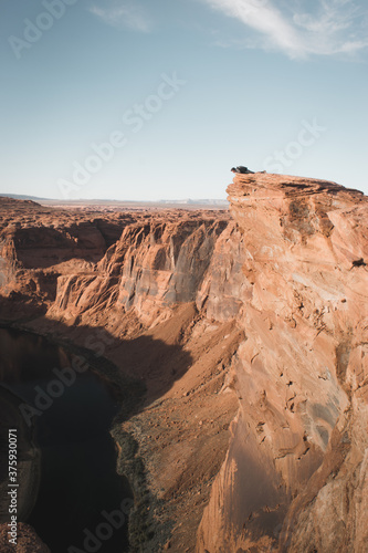 cliff in Horseshoe Bend, arizona