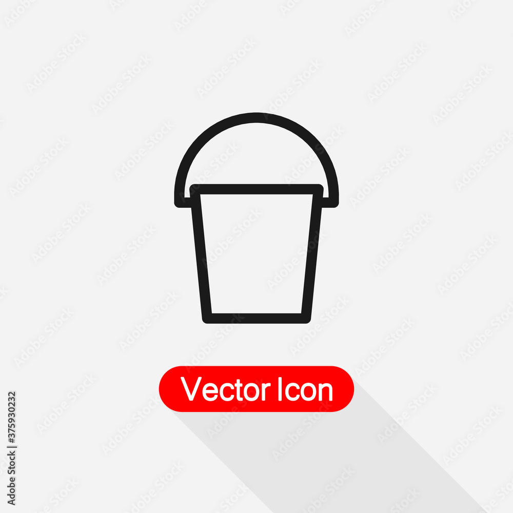 Bucket Icon Vector Illustration Eps10 Bucket Icon Vector Illustration Eps10