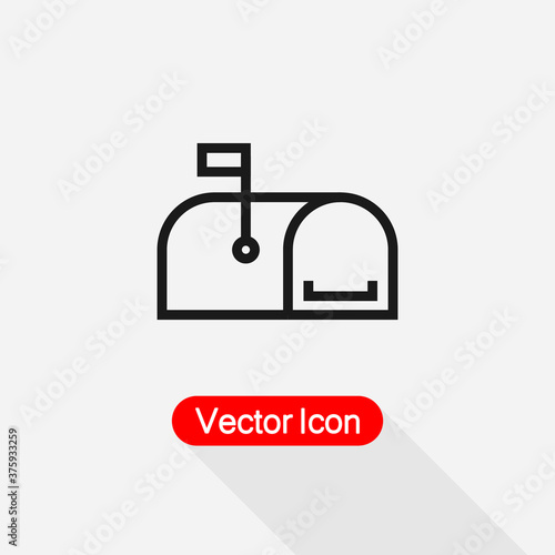 Mailbox Icon Vector Illustration Eps10