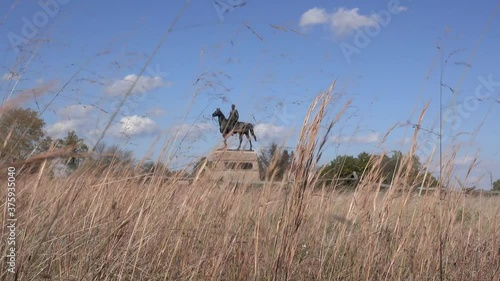 Windy day on a historic battlefield