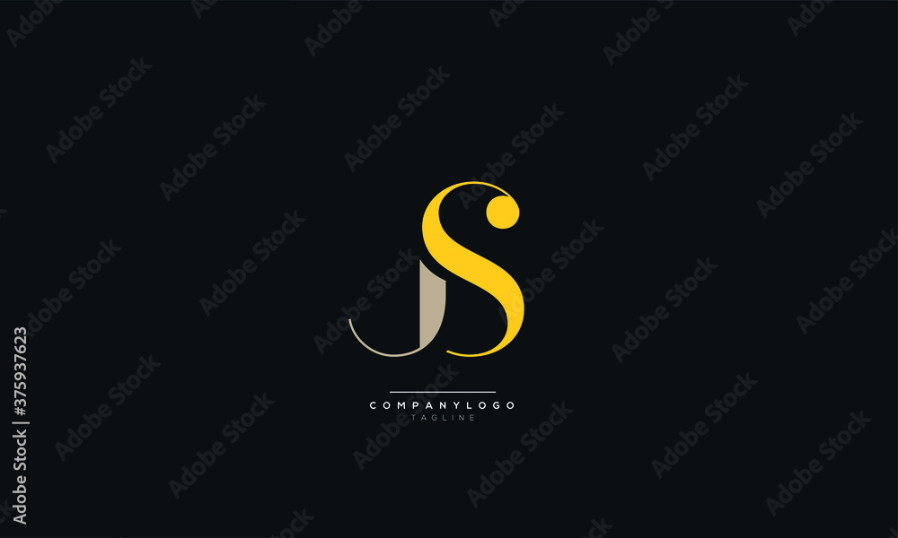 JS Letter Business Logo Design Alphabet Icon Vector Symbol JS Letter Business Logo Design Alphabet Icon Vector Symbol