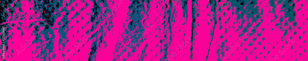 Obraz premium Blue Artistic Image. Colorful Dirty Art Panorama.