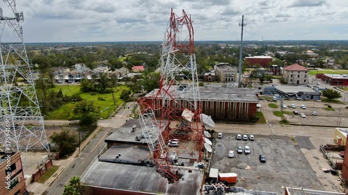 KPLC-TV tower damage from Hurricane Laura