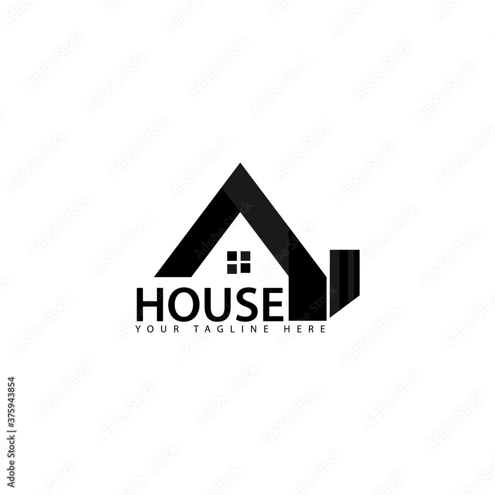 House and home logo design template isolated on white background House and home logo design template isolated on white background