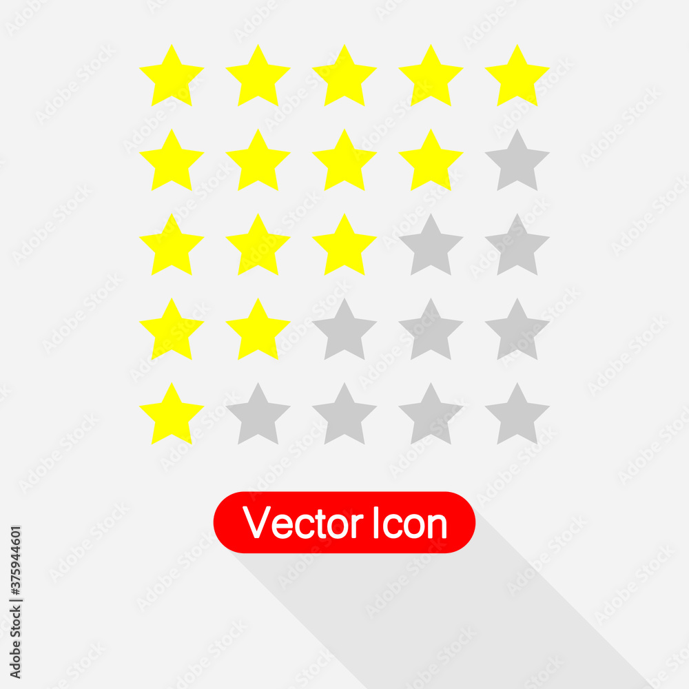 5 Star Rating Icon Vector Illustration Eps10 5 Star Rating Icon Vector Illustration Eps10