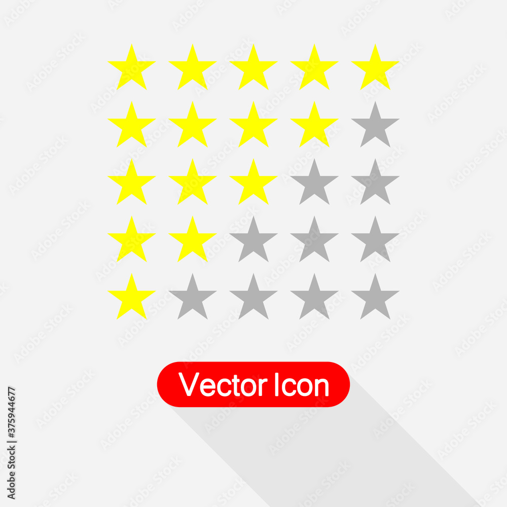 5 Star Rating Icon Vector Illustration Eps10 5 Star Rating Icon Vector Illustration Eps10