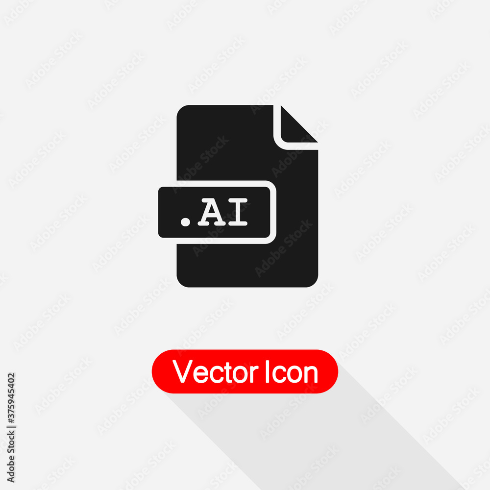 AI File Icon Vector Illustration Eps10 AI File Icon Vector Illustration Eps10