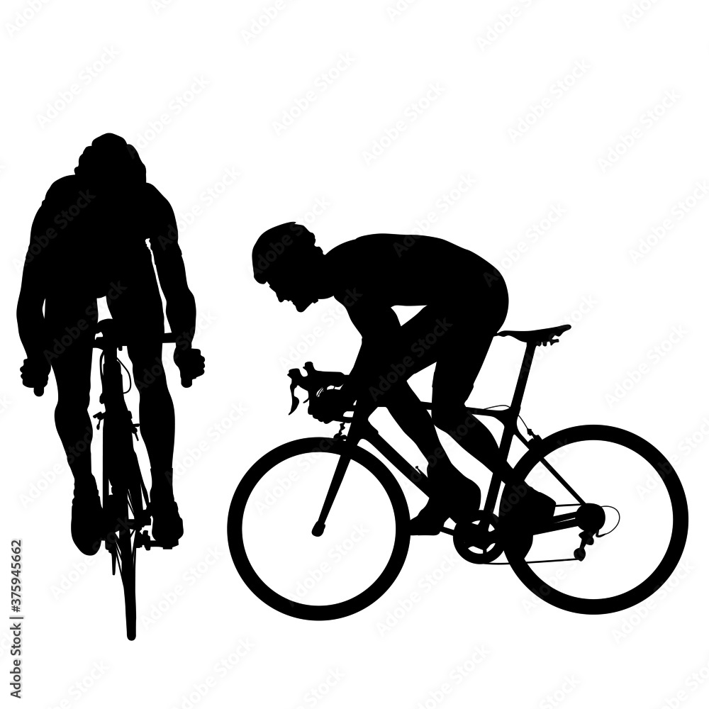 Fototapeta premium ciclista sueltas