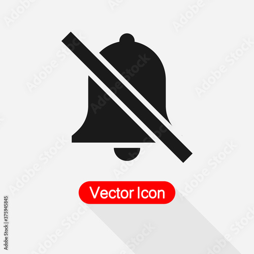 Alarm Off, Bell Ring Icon Vector Illustration Eps10