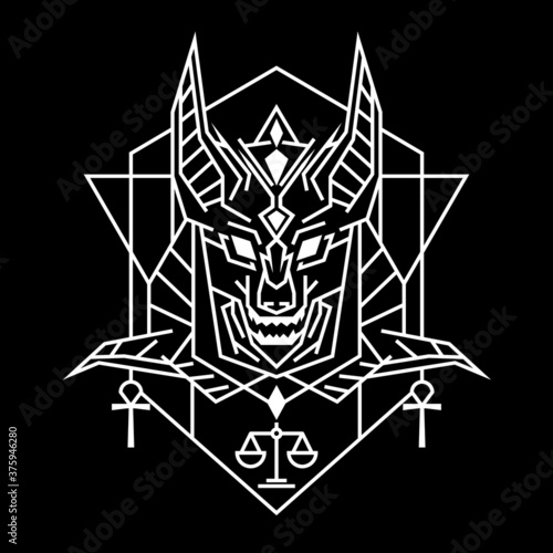 Anubis Icon Vector Illustration Eps10