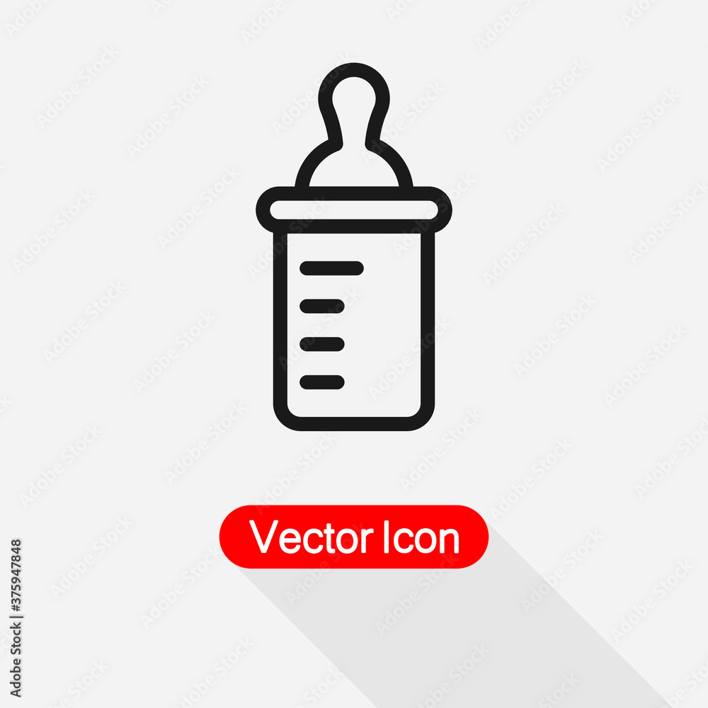 Baby Bottle Icon Vector Illustration Eps10 Baby Bottle Icon Vector Illustration Eps10
