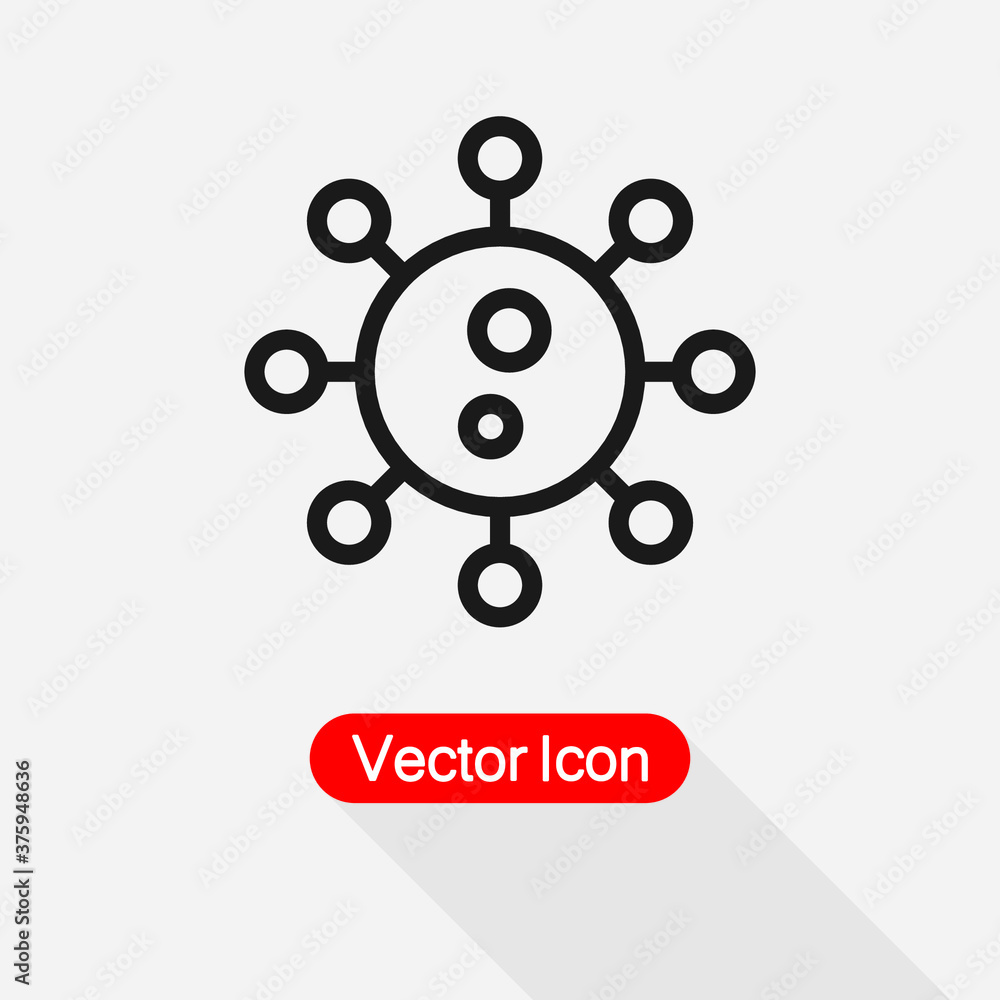 Bacteria Icon Vector Illustration Eps10 Bacteria Icon Vector Illustration Eps10