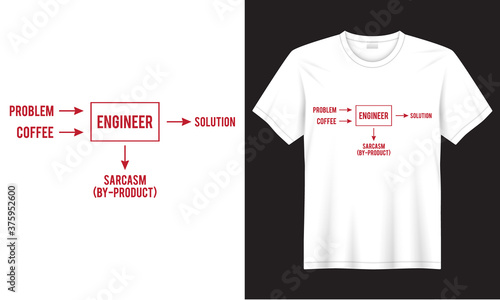 ENGINEER definition t-shirt. typography T-Shirt. lettering T-shirt, banners, Typography design, Quote and Saying.