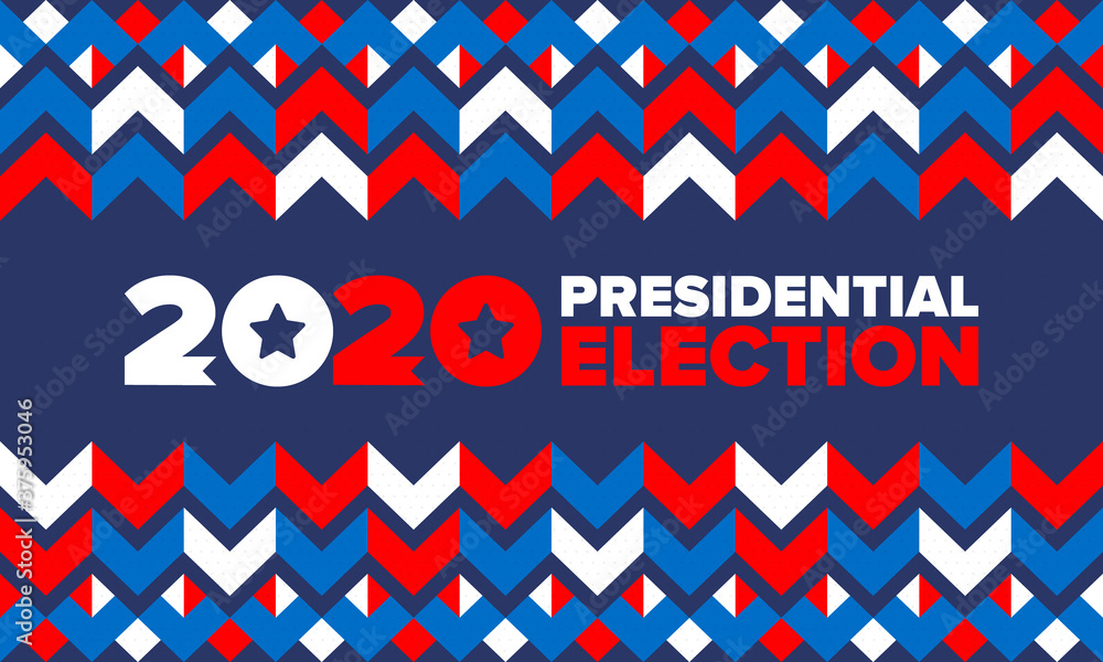Presidential Election 2020 in United States. Vote day, November 3. US Election. Patriotic american element. Poster, card, banner and background. Vector illustration Presidential Election 2020 in United States. Vote day, November 3. US Election. Patriotic american element. Poster, card, banner and background. Vector illustration