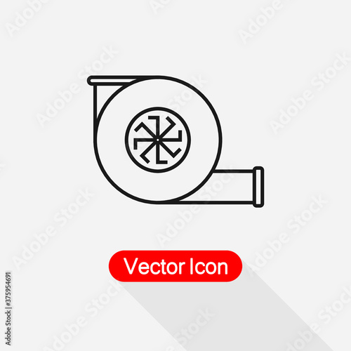 Car Turbine Icon Vector Illustration Eps10