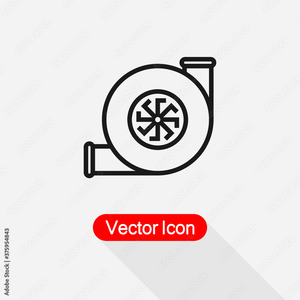Car Turbine Icon Vector Illustration Eps10