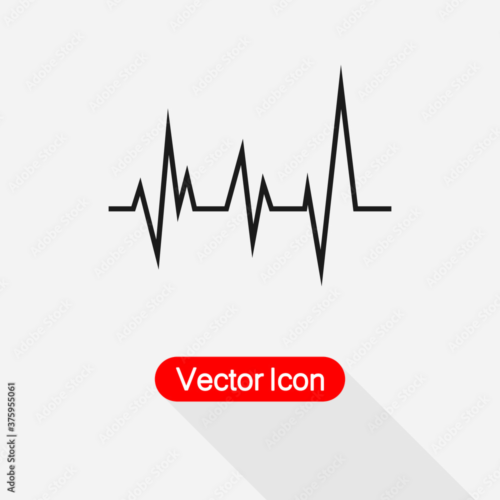 Cardiogram Icon Vector Illustration Eps10 Cardiogram Icon Vector Illustration Eps10