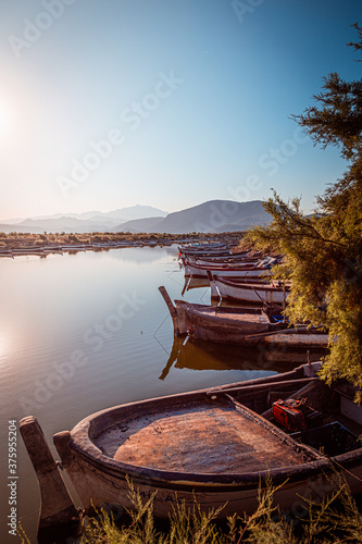 Sunrise at bafa lake photo