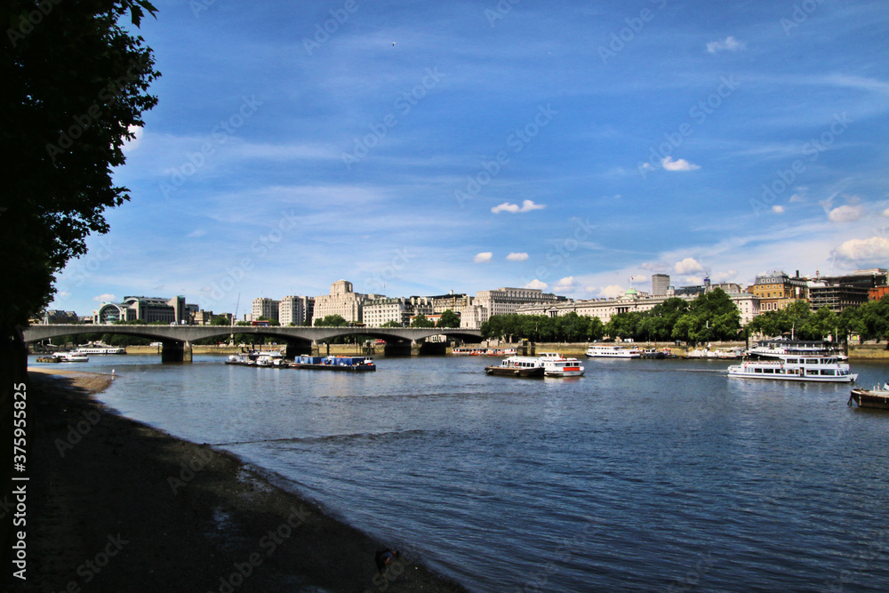 A view of the River Thames in London