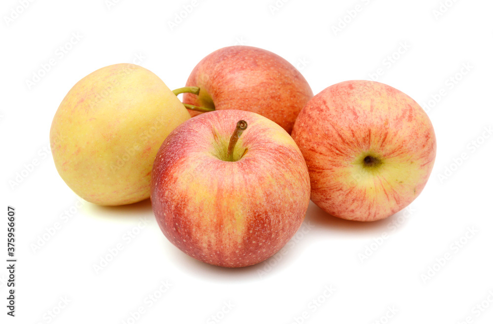 Fresh red apples isolated on white background Fresh red apples isolated on white background