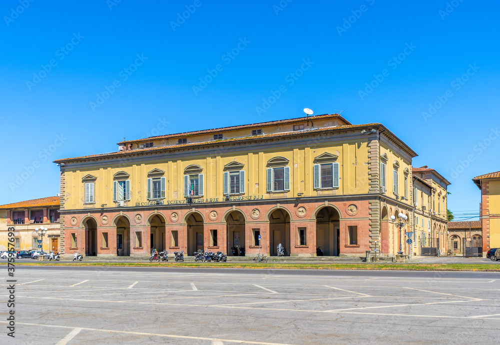University of Florence, Department of Agriculture, Food, Environment and Forestry, located in the monumental and historical Cascine Park (Parco delle Cascine), in Florence, Tuscany, Italy.