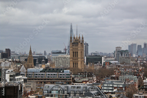 An aerial view of London