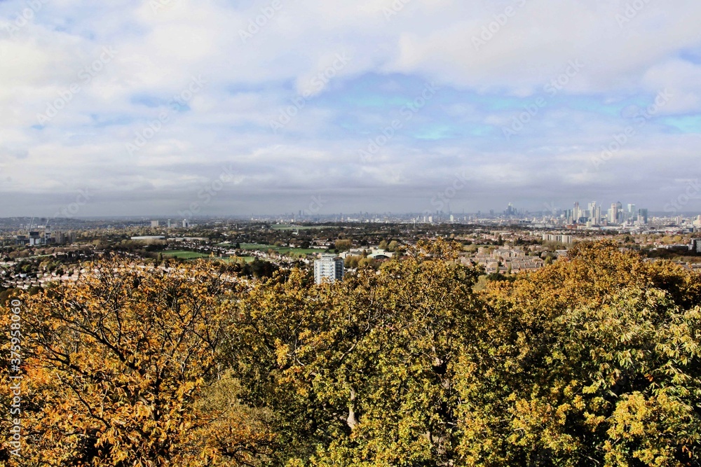 A panoramic view of London