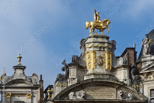 details of the guildhall house house of Arbre d'Or in Brussels, Belgium