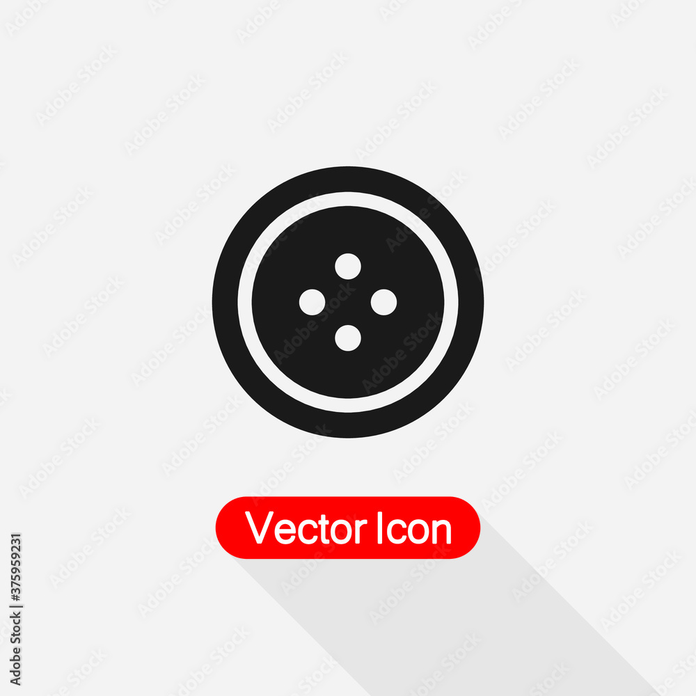 Clothes Button Vector Icon Vector Illustration Eps10 Clothes Button Vector Icon Vector Illustration Eps10