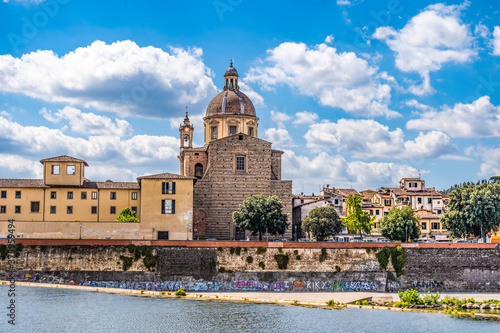 The Baroque-style church of San Frediano in Cestello, in the San Frediano quarter, Florence, Tuscany, Italy, built in the 17th century.
 photo