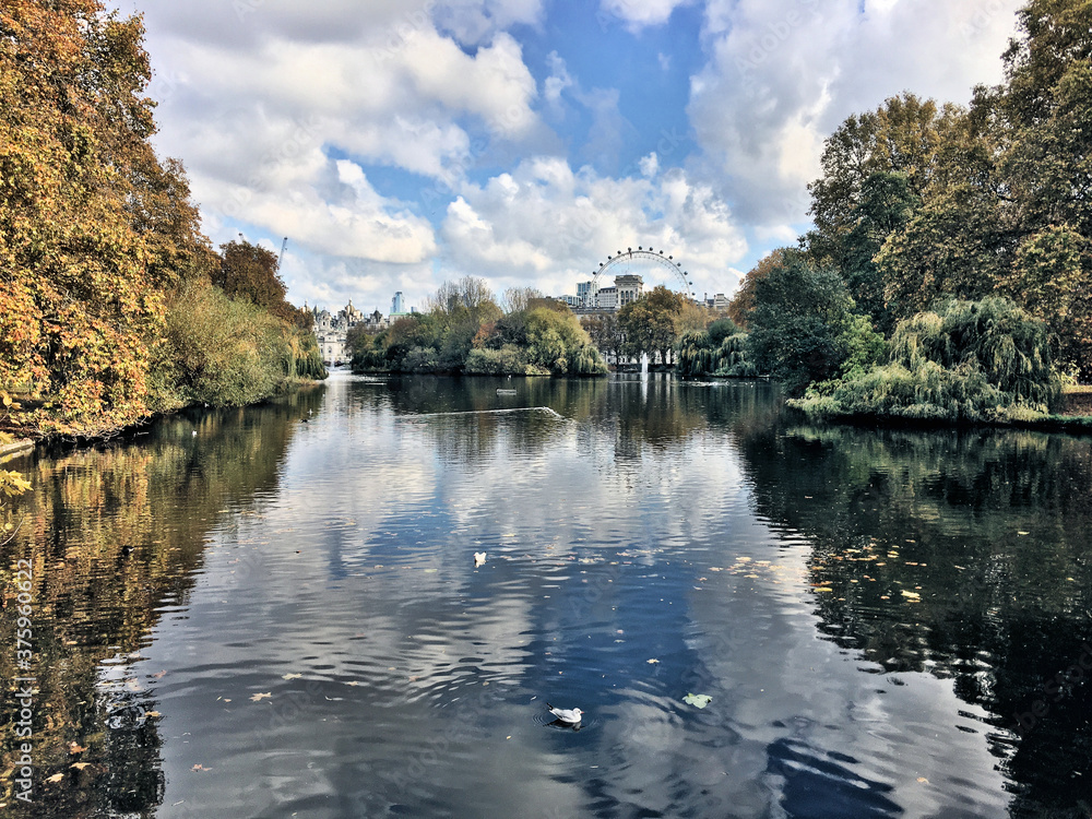 A view of St James Park in London