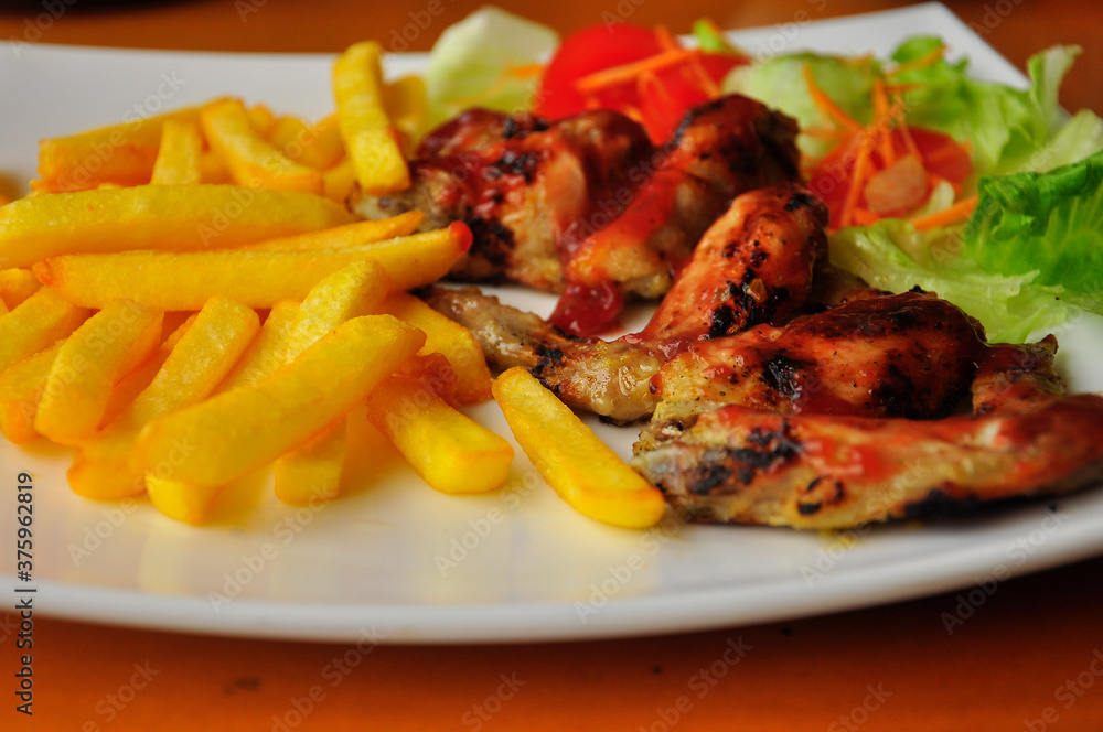 Barbecue chicken wings Barbecue chicken wings