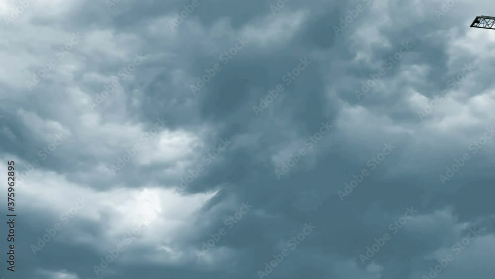 building crane boom at cloudy rainy sky background building crane boom at cloudy rainy sky background