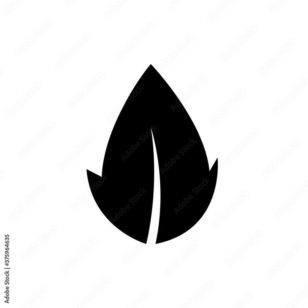 Leaf icon, eco leaves isolated on white background Leaf icon, eco leaves isolated on white background