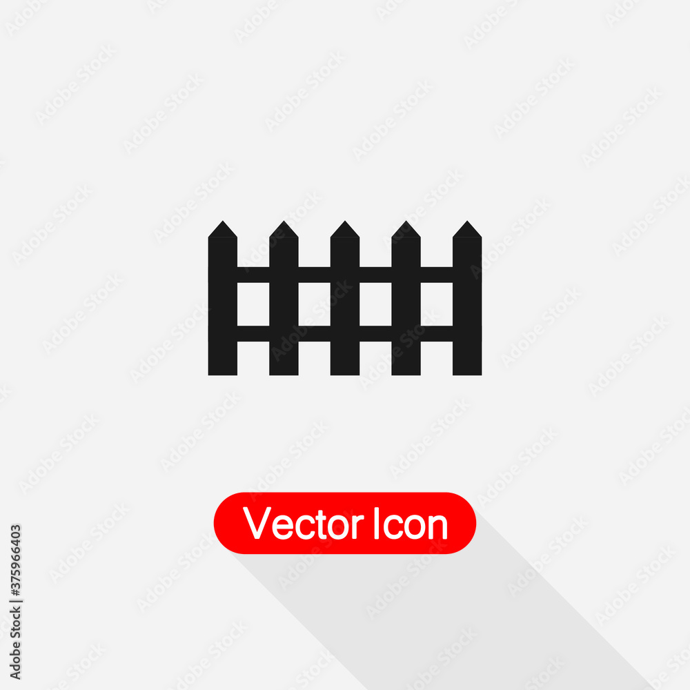 Fence Icon Vector Illustration Eps10 Fence Icon Vector Illustration Eps10
