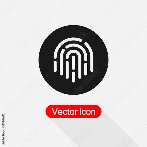 Fingerprint Icon Vector Illustration Eps10