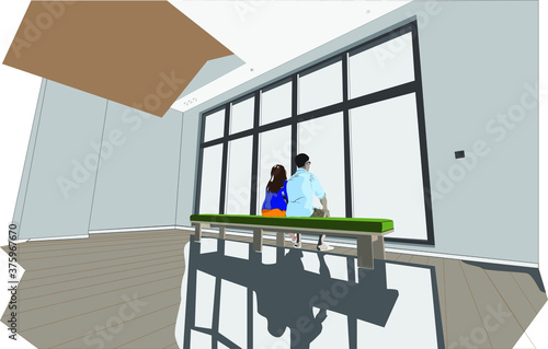Illustration Vector Art of two people