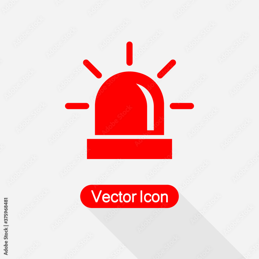 Flasher Icon, Alarm Siren Icon Vector Illustration Eps10 Flasher Icon, Alarm Siren Icon Vector Illustration Eps10