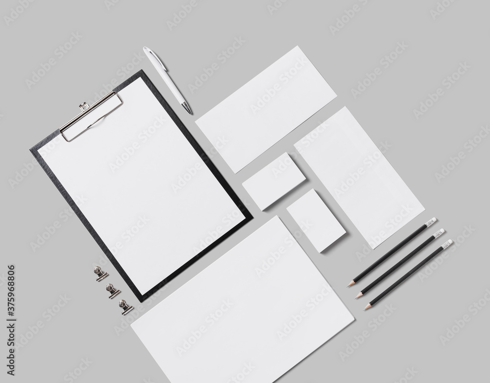 Blank corporate stationery