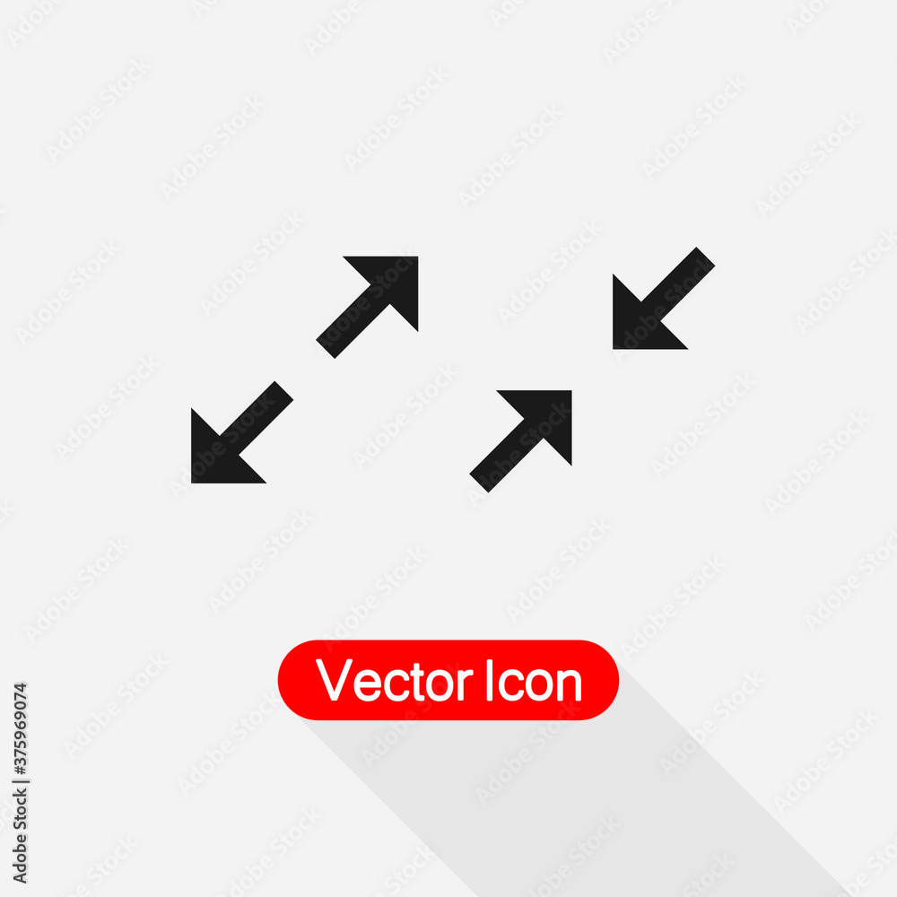 Full Screen and Exite Full Screen Icon Vector Illustration Eps10 Full Screen and Exite Full Screen Icon Vector Illustration Eps10