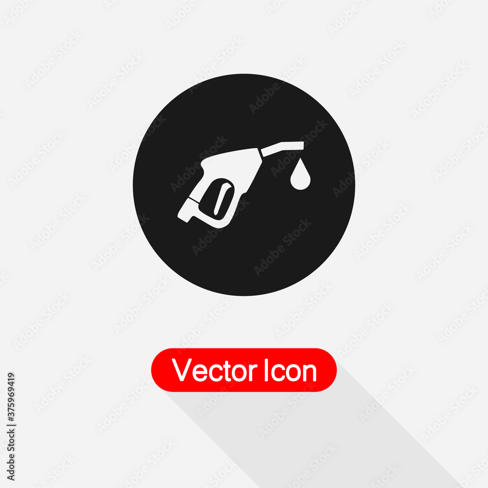 Gasoline Pump Nozzle Icon, Gas Station Icon Vector Illustration Eps10 Gasoline Pump Nozzle Icon, Gas Station Icon Vector Illustration Eps10