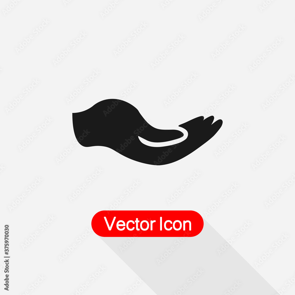 Give Alms Icon Vector Illustration Eps10 Give Alms Icon Vector Illustration Eps10