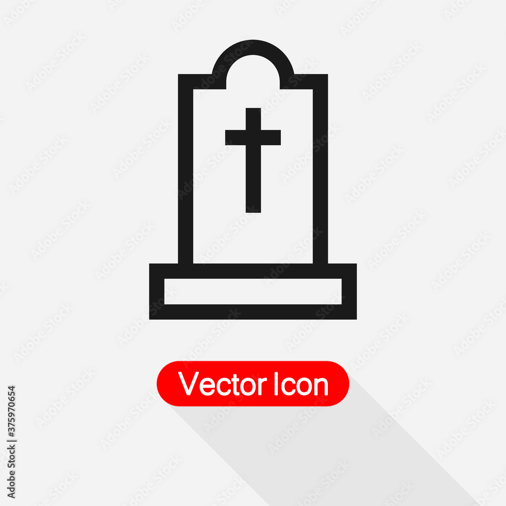 Graveyard Icon Vector Illustration Eps10 Graveyard Icon Vector Illustration Eps10