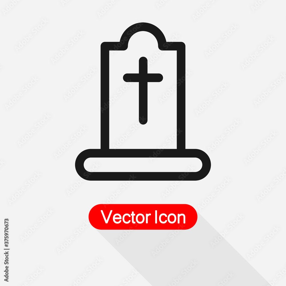 Graveyard Icon Vector Illustration Eps10 Graveyard Icon Vector Illustration Eps10